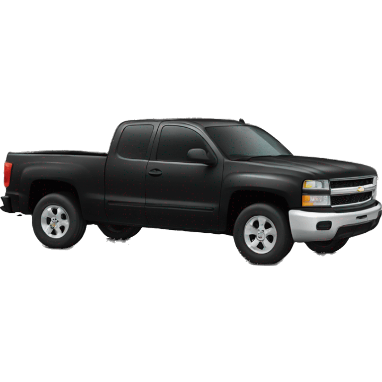 black chevy truck  emoji