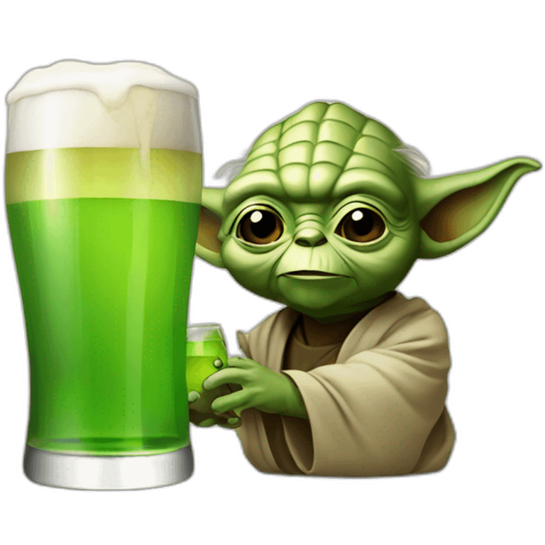 Yoda-drink-beer emoji