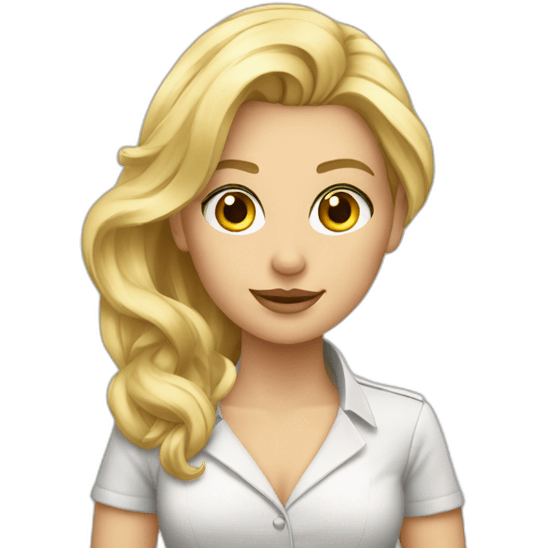 Blonde corp superbe emoji