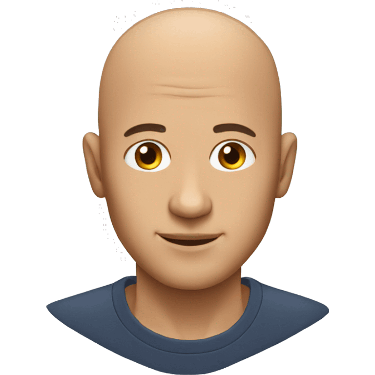 man without hair emoji