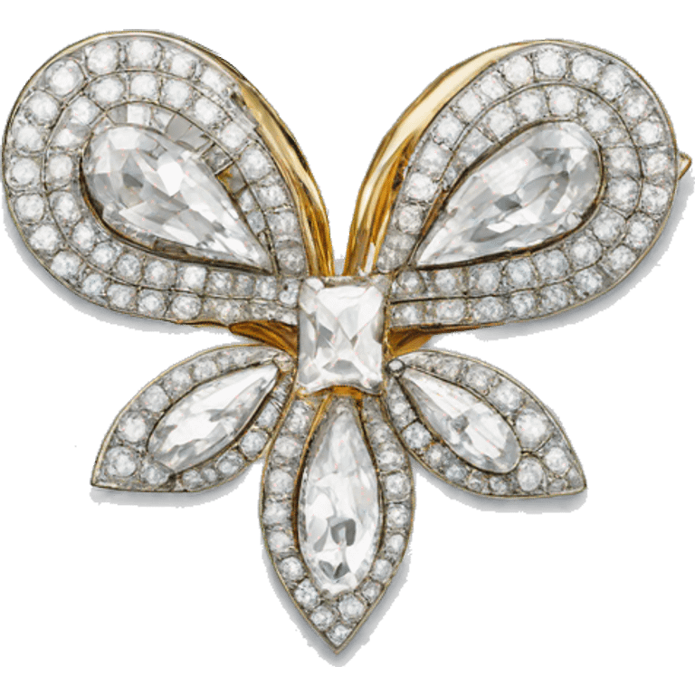 brooch set with diamonds emoji