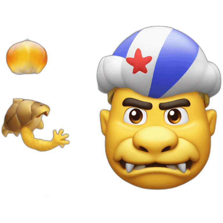 Bowser qui tue Marine le Pen emoji