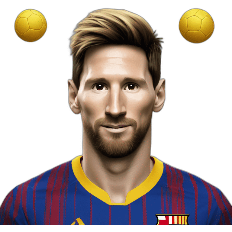 Messi et ces 8 ballon d’or emoji