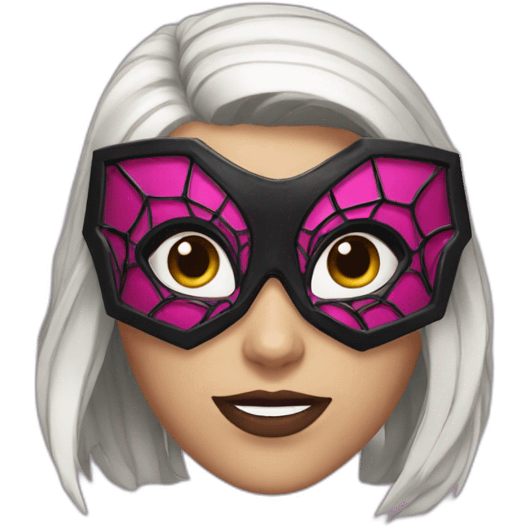 Gwen spiderverse mask emoji