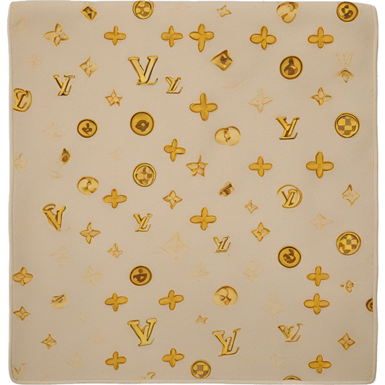 Beige Beach towel louis vuitton emoji