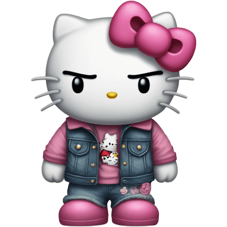 Mad hello kitty  emoji