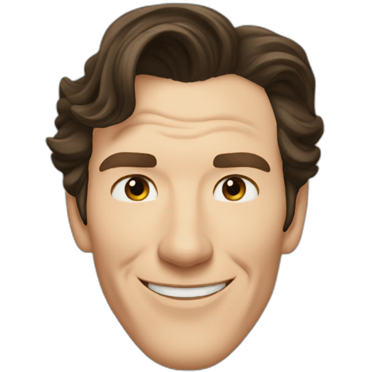 benedict cumberbatch smile in love emoji