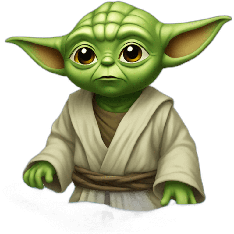 Yoda en el water emoji