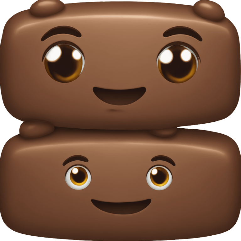 Brown chocolate  emoji