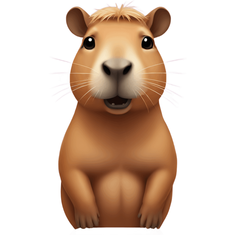 Capybara wearing a bikini emoji