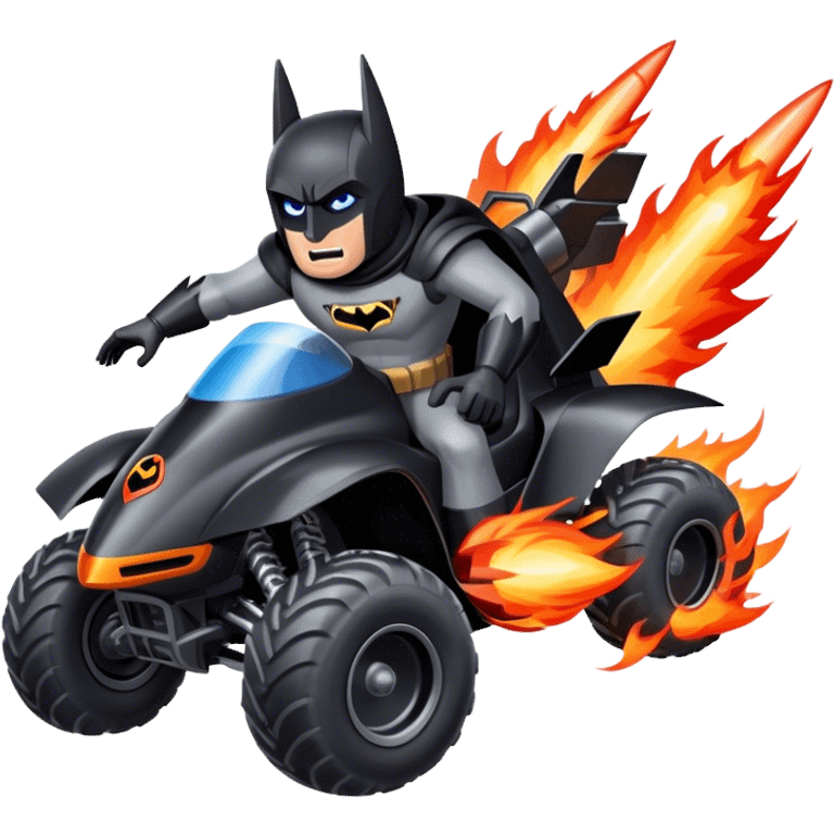 ATV QUAD batmobile rocket at take-off in fire france ! emoji