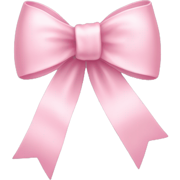 light pink ribbon bow emoji