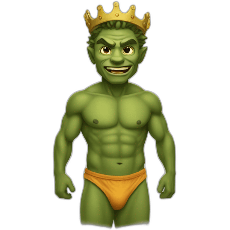 goblyn king in speedo emoji