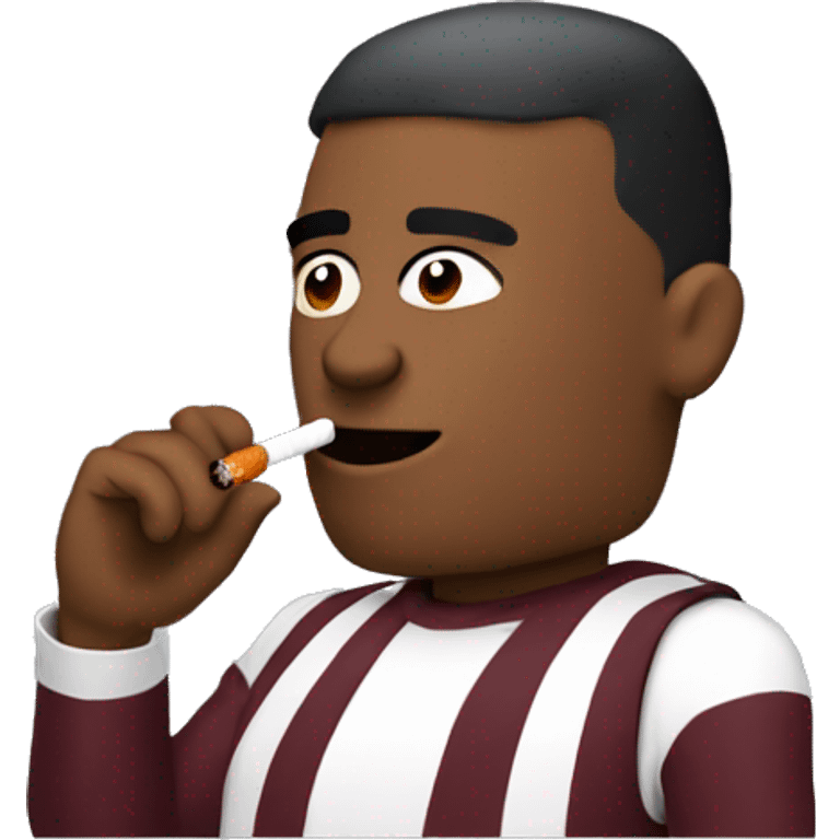 Virginia Tech Hokie smoking a cigarette  emoji