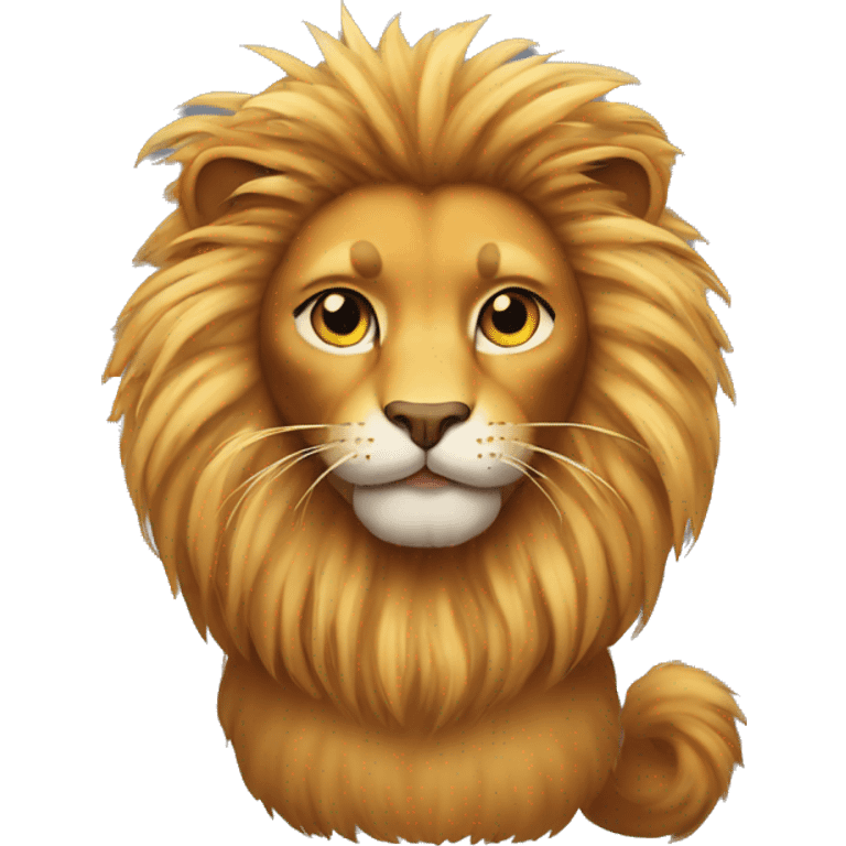 cat with a lion mane and a tasseled tale emoji