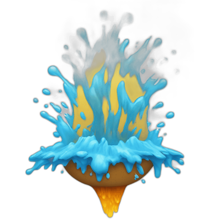 Explode Water emoji