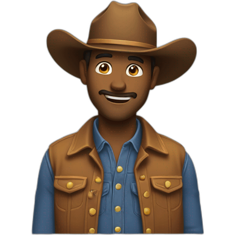 Relieved cowboy emoji