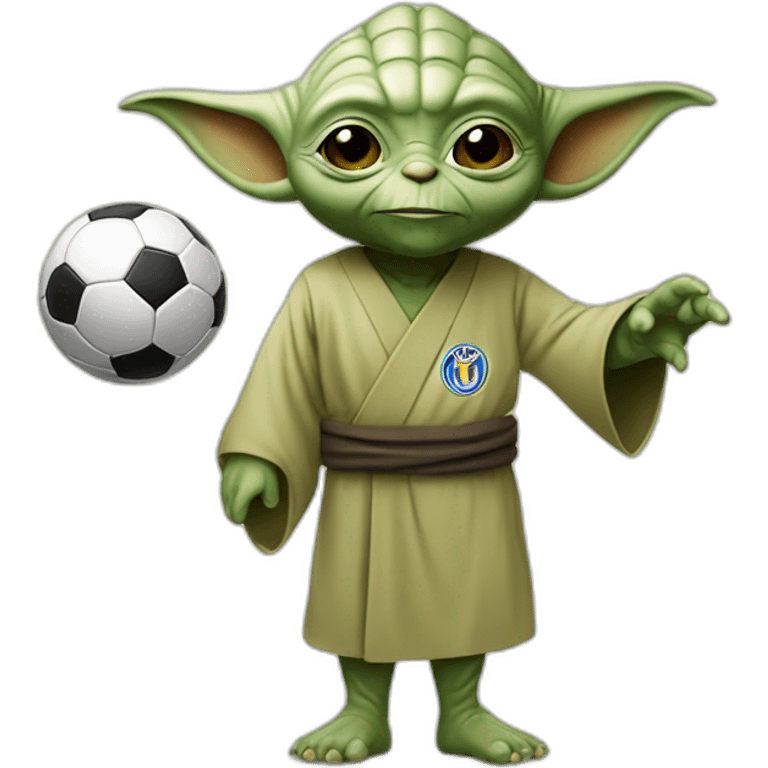 Yoda qui joue au soccer  emoji