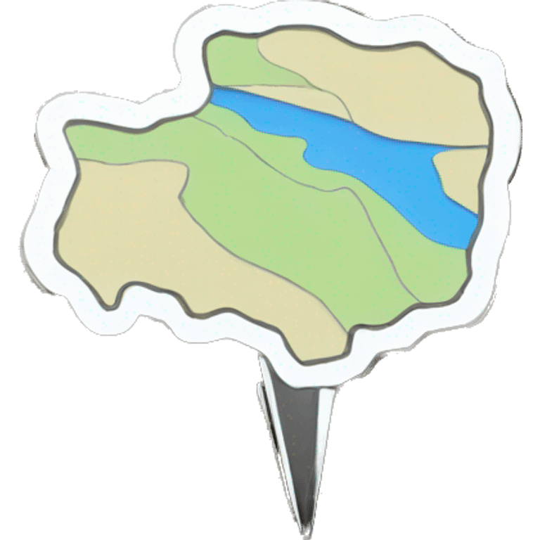 paper map pin  emoji