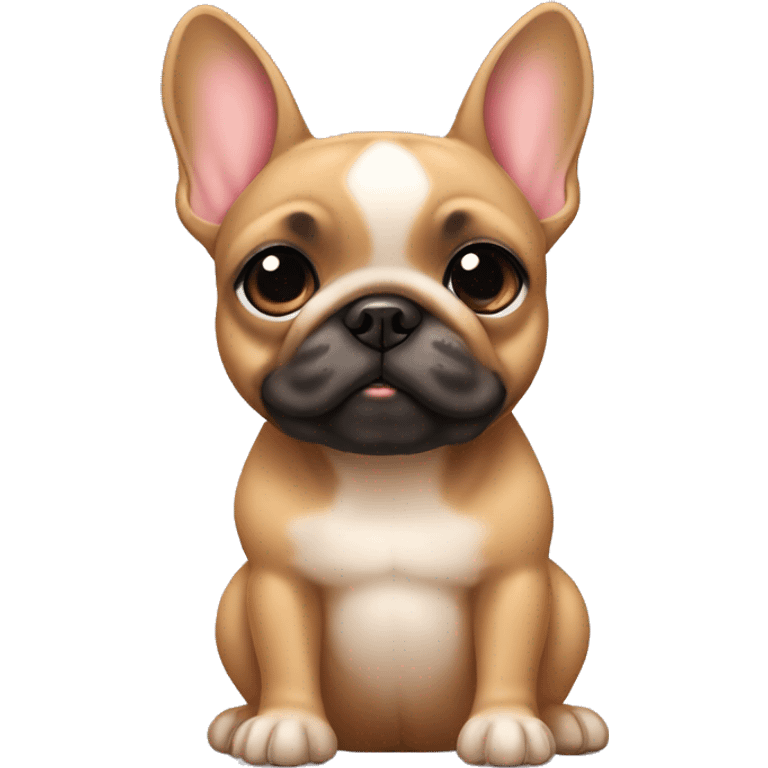 Fawn frenchie sitting emoji