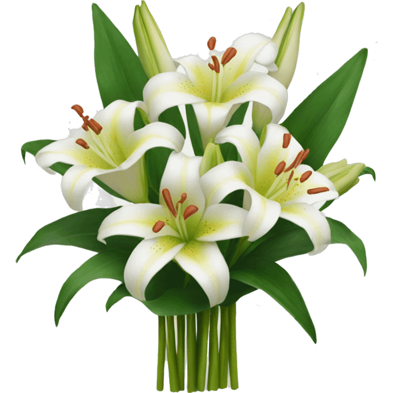 bouquet of lillies  emoji