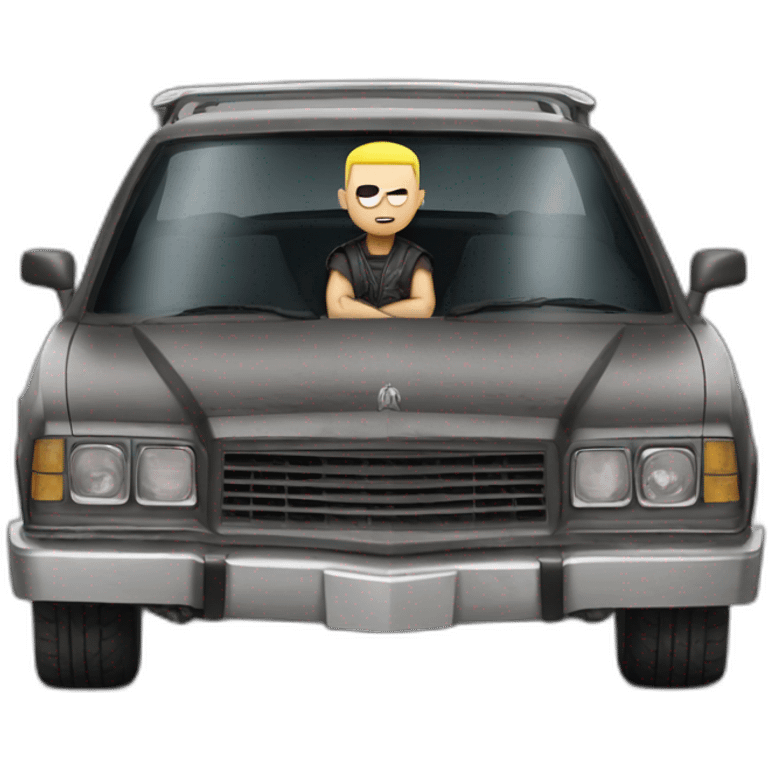 Eminem dans voiture mad max emoji