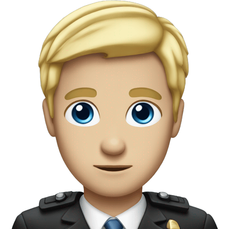 prosecutor with blond hair and blue eyes emoji