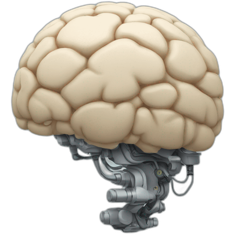 Robotic brain emoji