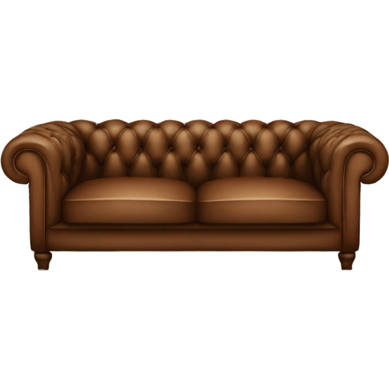 Brown chesterfield emoji