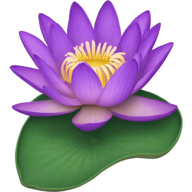 purple water lily emoji