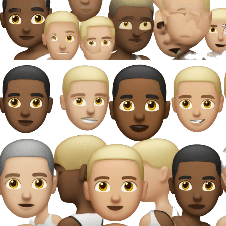 eminem black buzz cut emoji