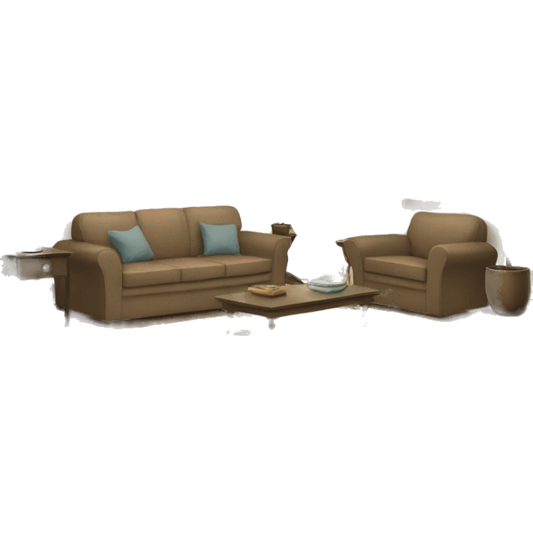 Room with sofa  emoji