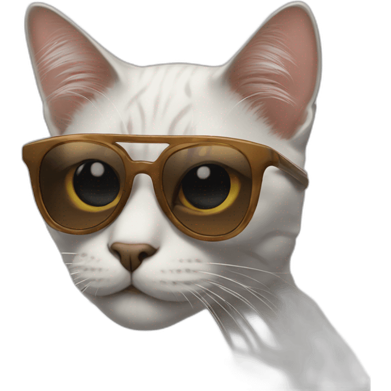 Cat with sunglasses emoji