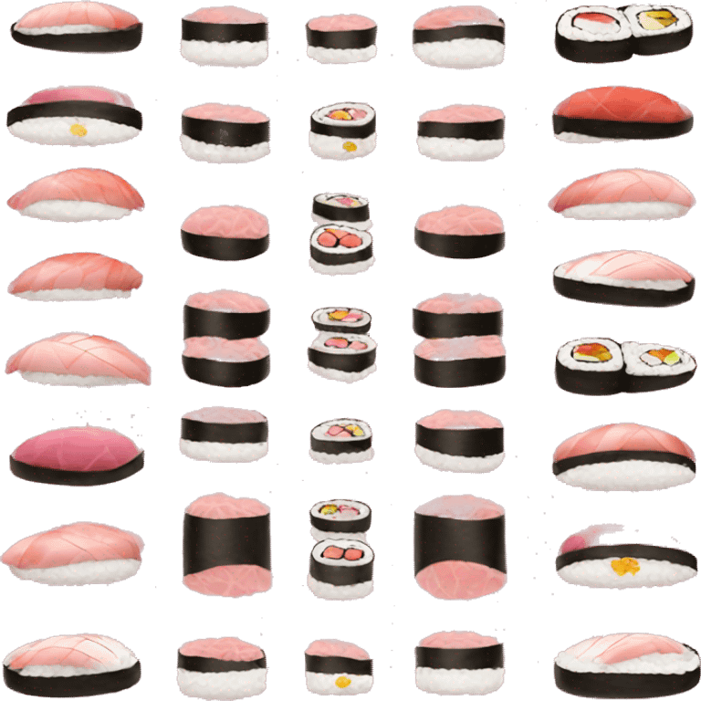 pink sushi emoji