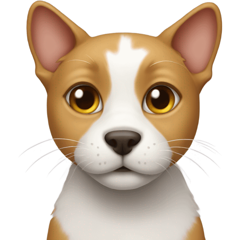 cat with a dog emoji