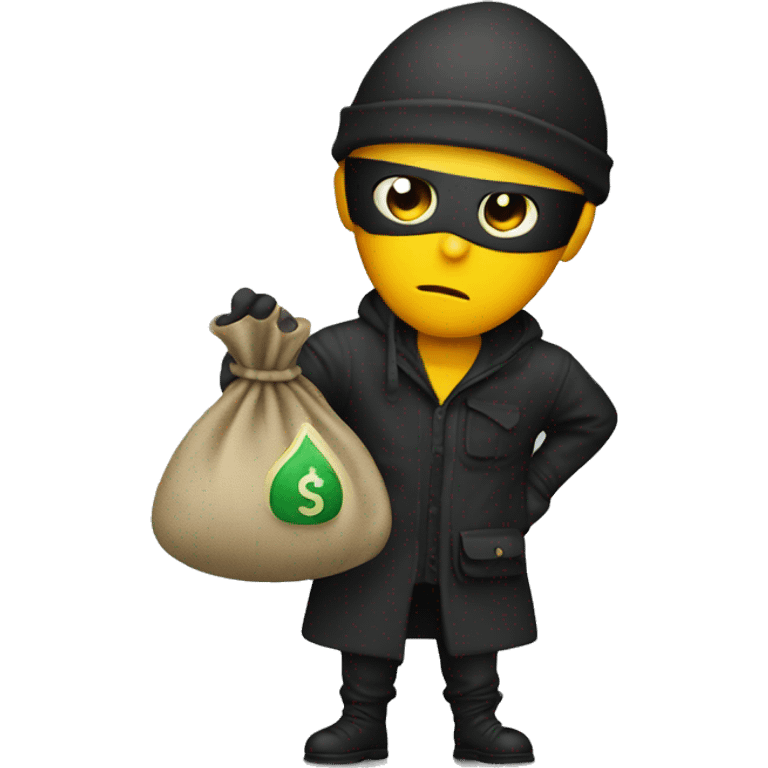 Robber with moneybag emoji