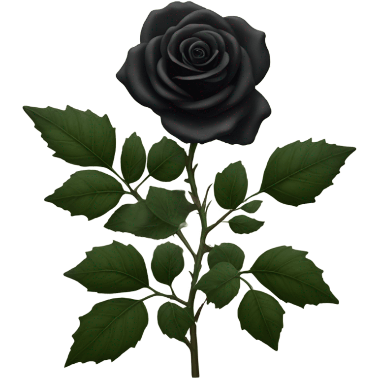 Black rose emoji