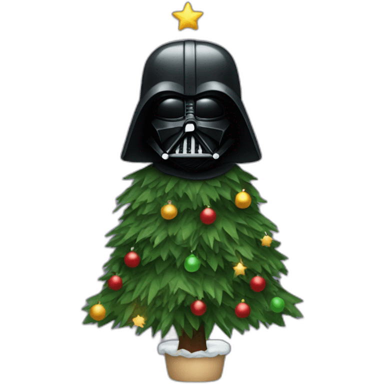 christmas tree darth vader emoji