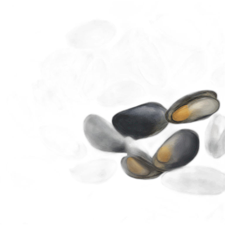  black mussel emoji