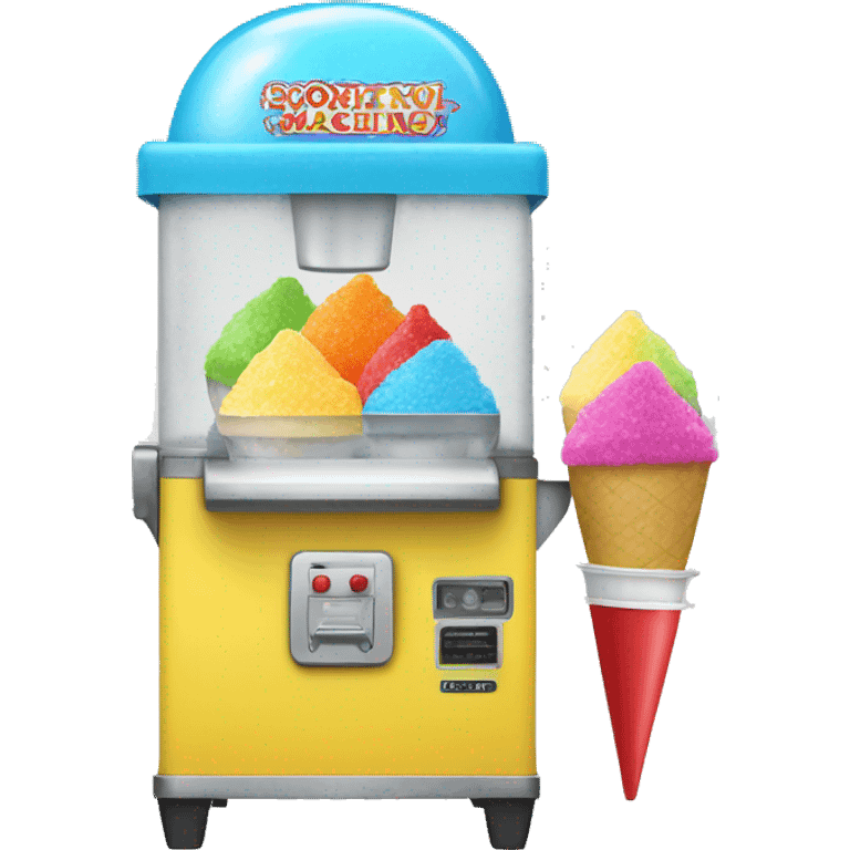 Snow cone machine emoji