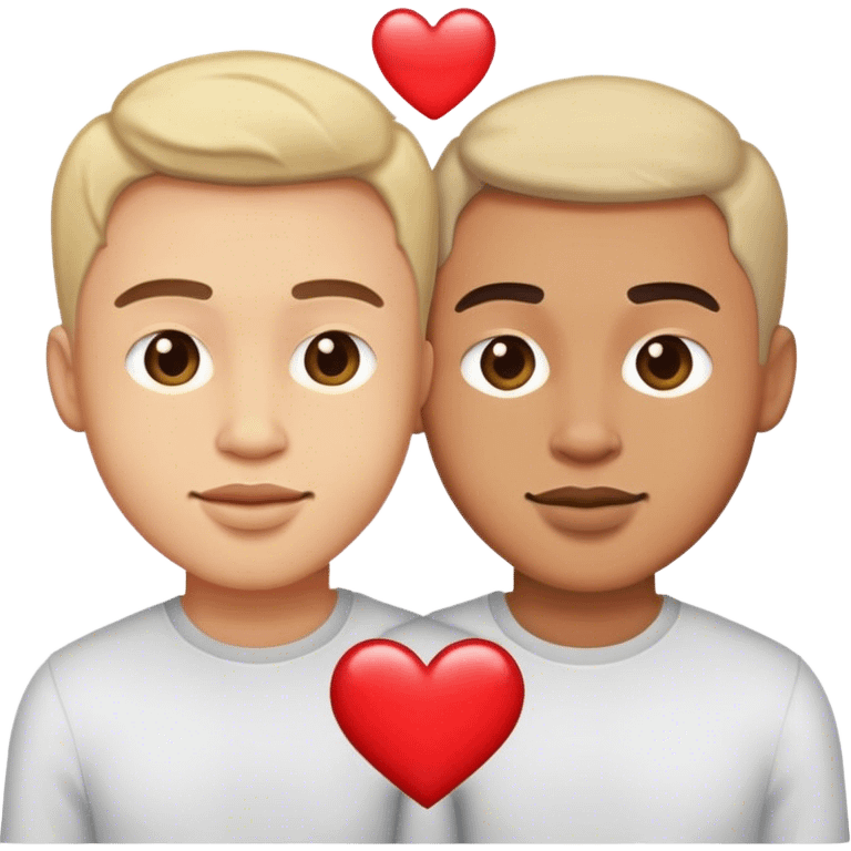 Two men in love emoji