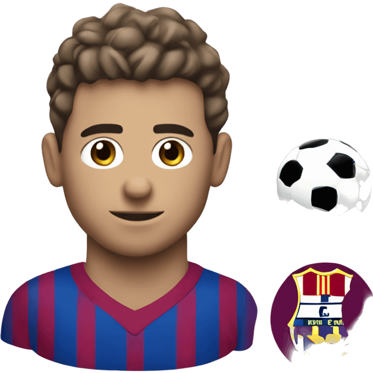 Football emoji for 2 club half of emoji is zamalik logo and the other half is Barcelona club logo emoji