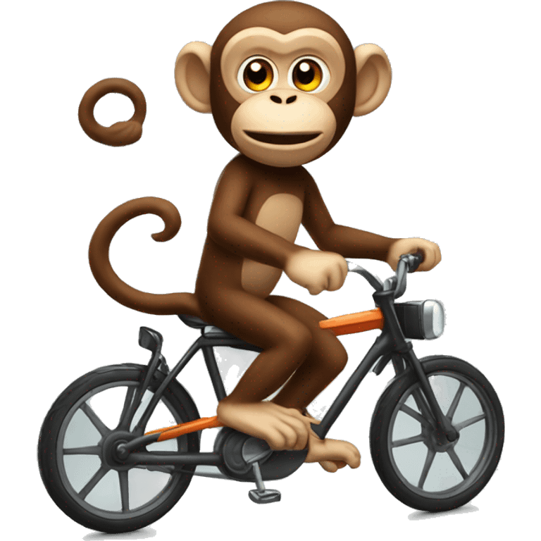 Monkey on bike  emoji