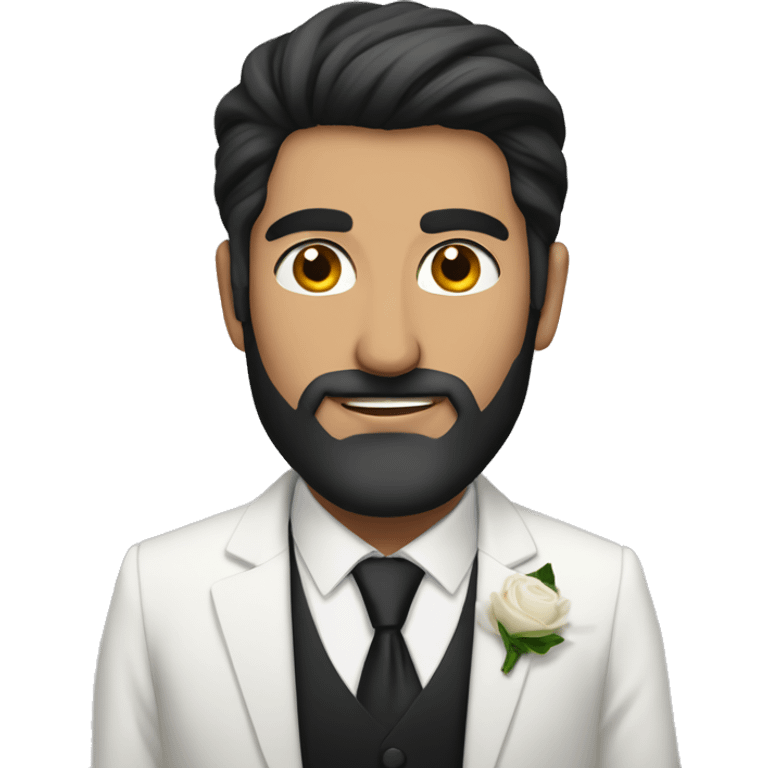 a turkish man and a dark hair man wedding emoji