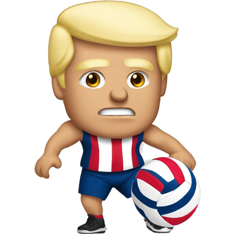 Trump playing volleyball emoji