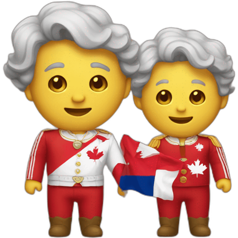 Colombia Canada love emoji