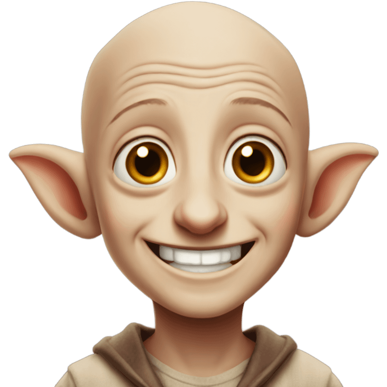 Harry Potter dobby smiling emoji