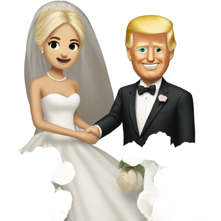 Trump and Biden wedding emoji