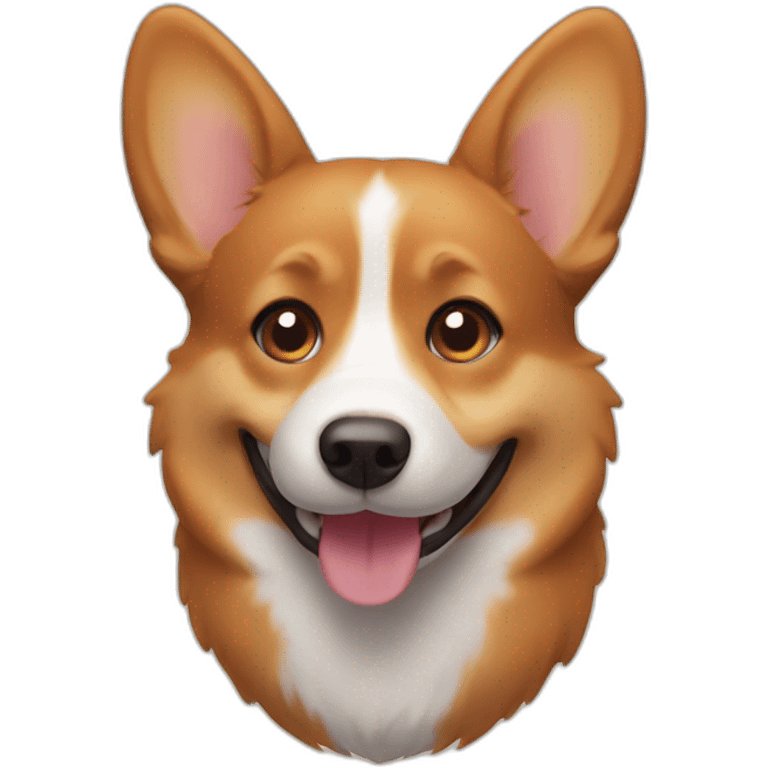 smiling brown corgi emoji