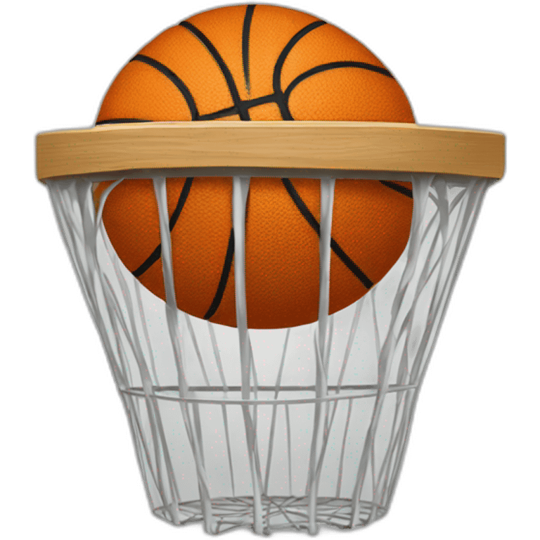 Panier de basket Sur tableau emoji